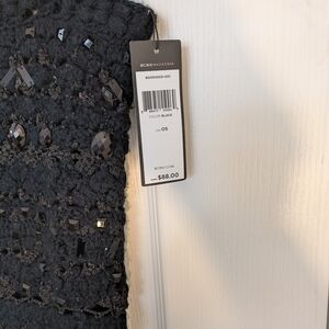 BCBGMaxAzria Black Sequin Knit Dress